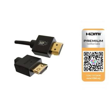 SCP 991UHD Slim Kabel HDMI Premium 1 m
